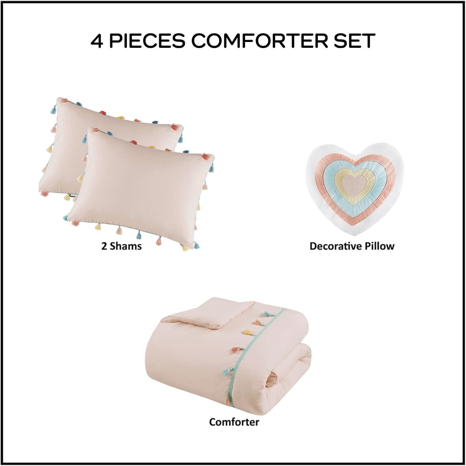 Mi Zone Kids Queen Comforter Set Pink