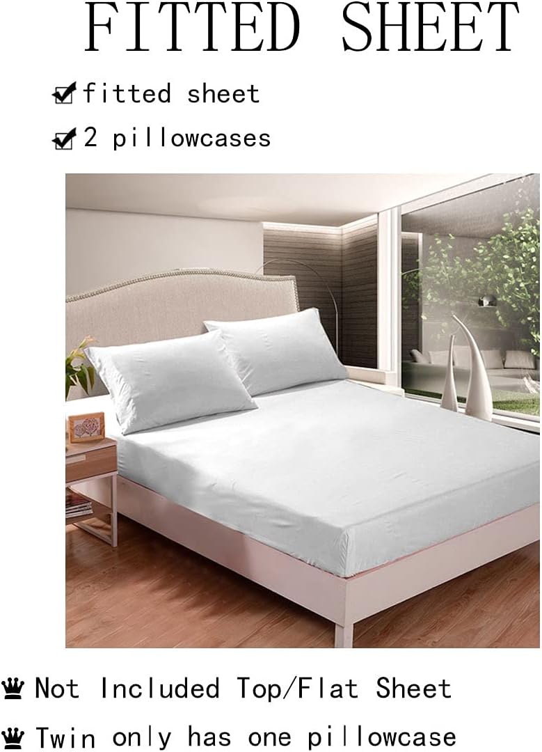 Erosebridal Carousel Fitted Sheet Twin Set