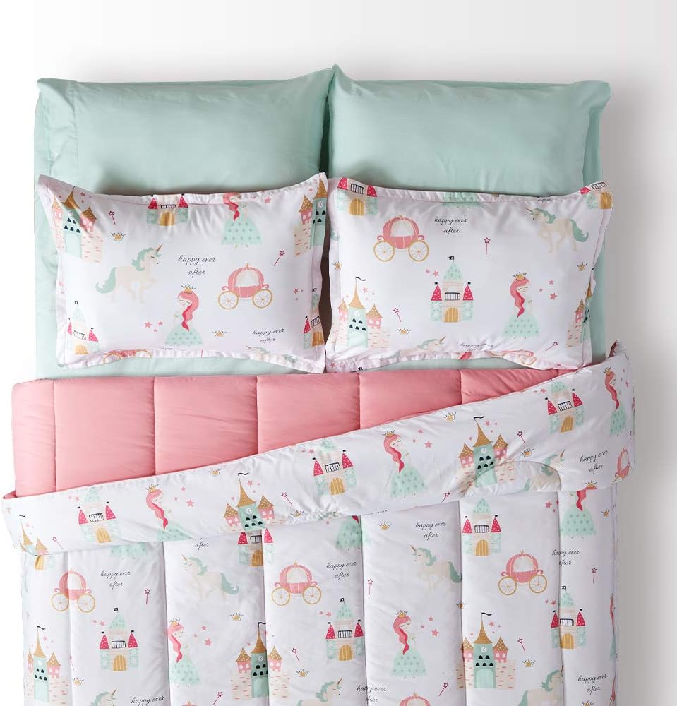 SLEEP ZONE Princess Castle Comforter Set