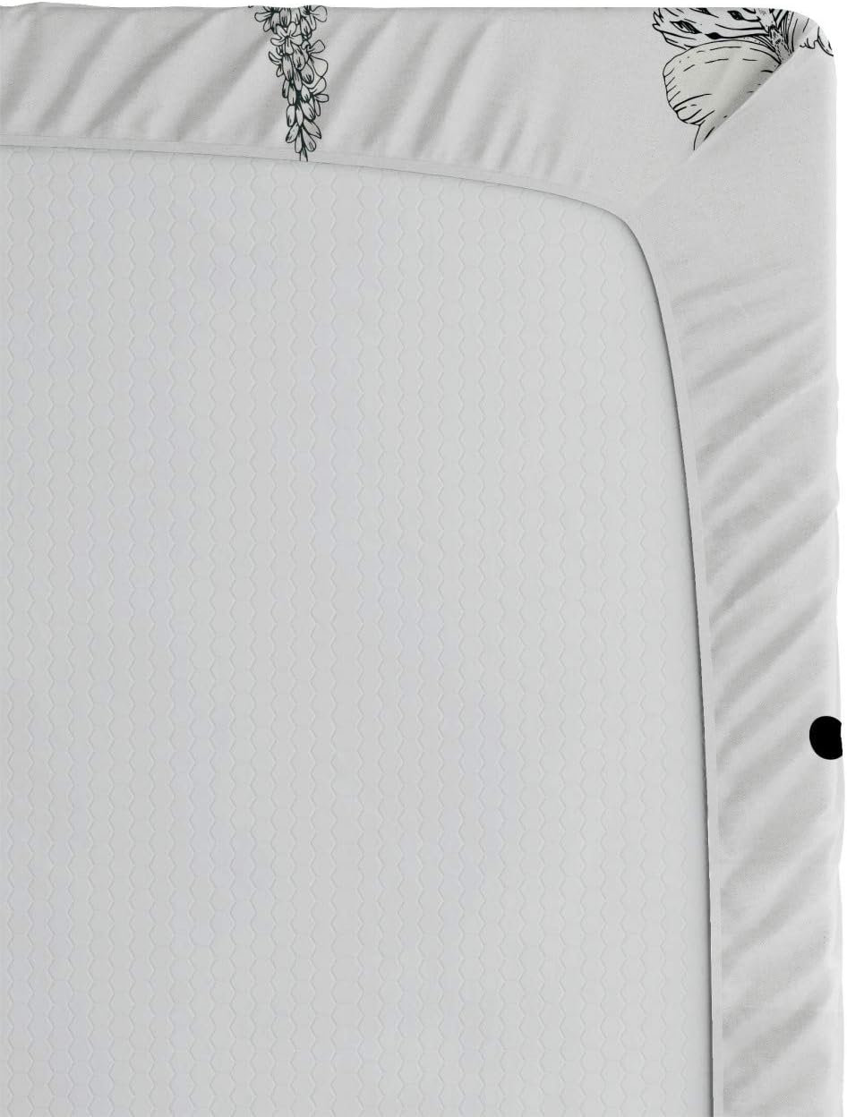 Ambesonne Smile Fitted Sheet - Sketchy Girl with Speech Bubble Pattern
