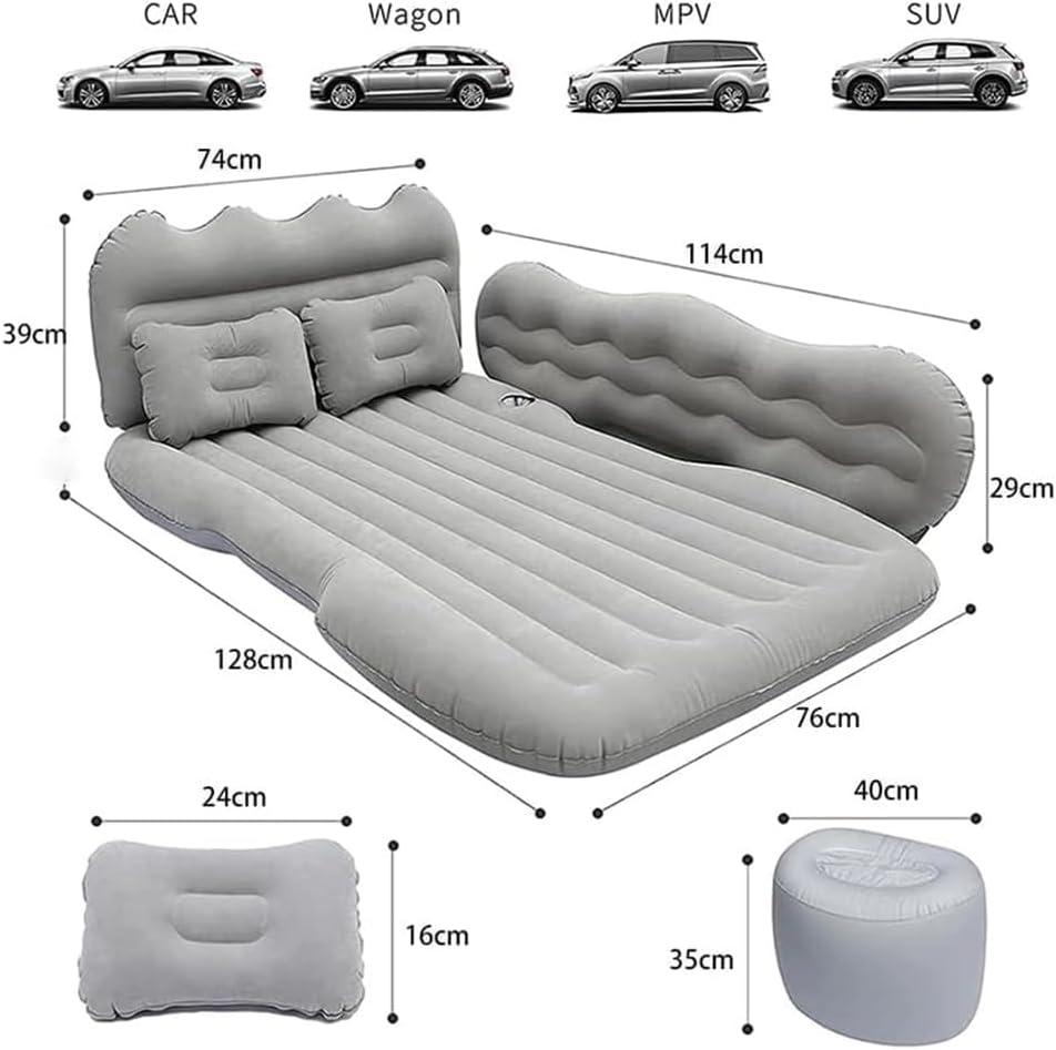 Car Inflatable Mattress for Volvo V60 Mk2 2018-2023 Black