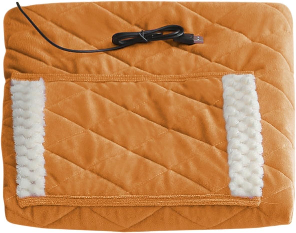 Portable USB Heated Lap Blanket Cozy Fleece Warm