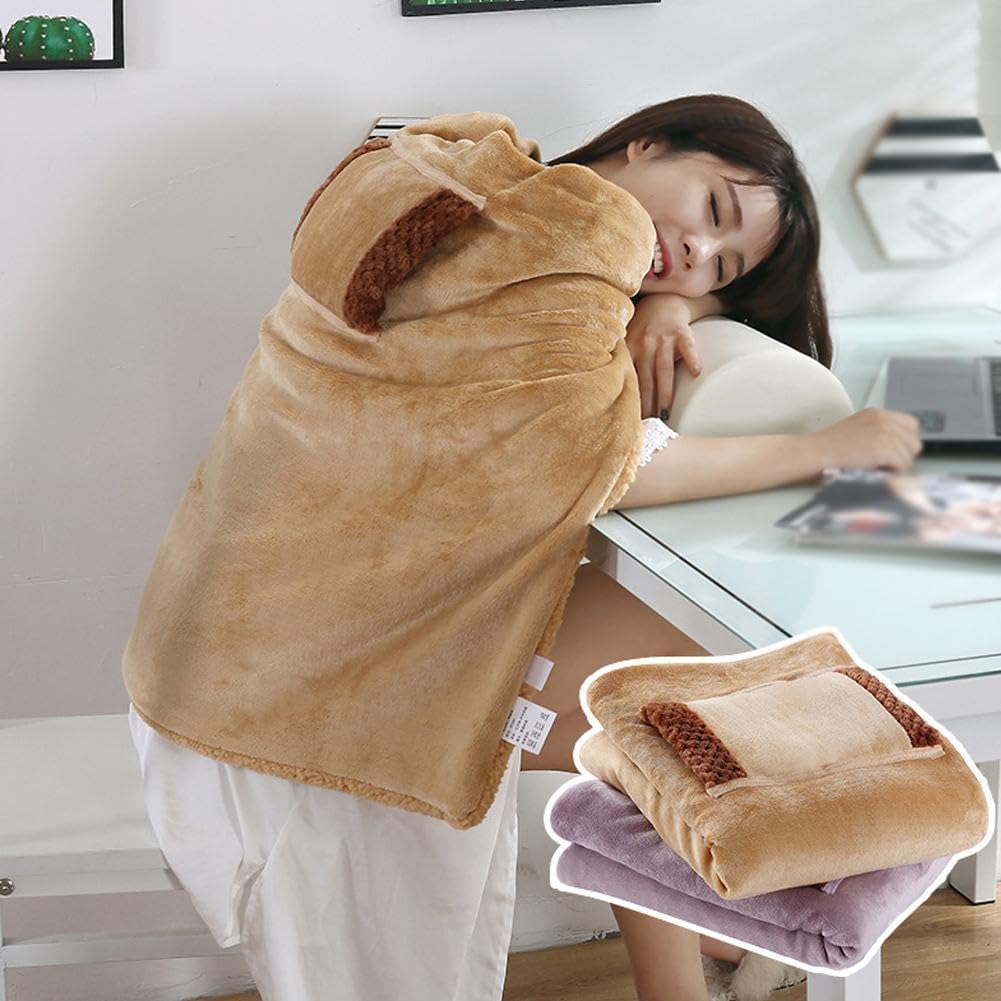KITPIPI Electric Heated Blanket 31x24 USB Portable Cordless