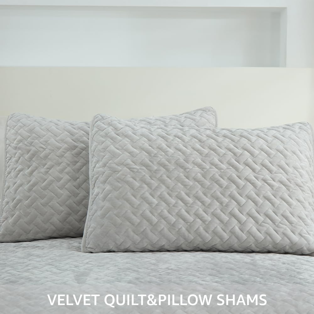 Velvet Comforter Set Queen Size Luxury Bedding