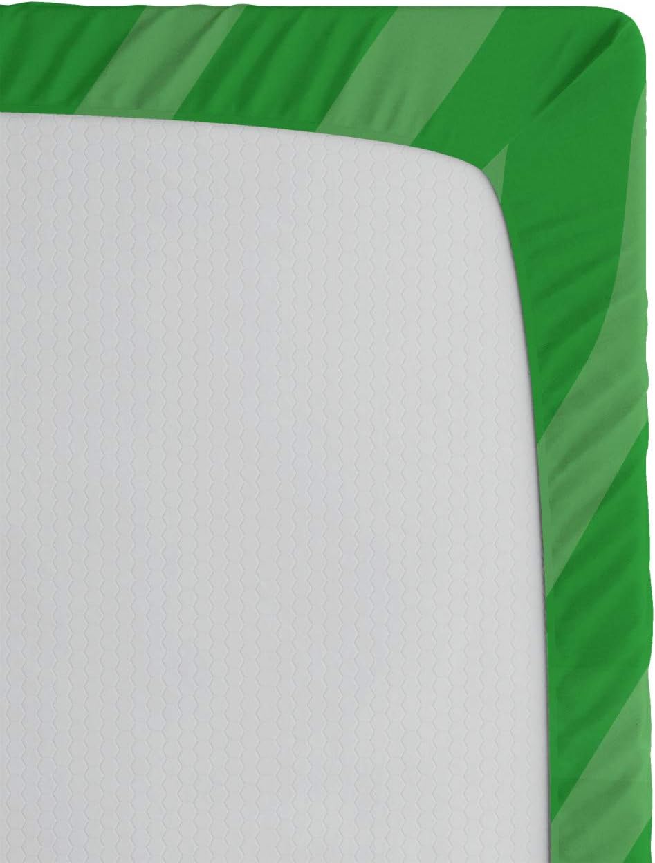 Ambesonne Christmas Alphabet Sheet with T California King Green and White