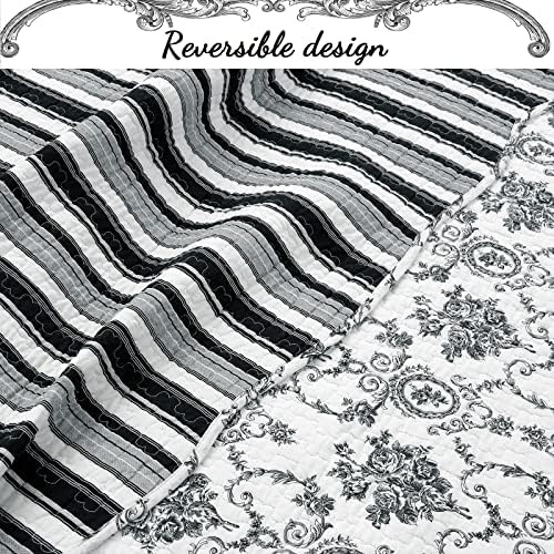 Cozy Line French Medallion Quilt Set Reversible