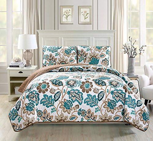 Fancy Linen 3pc Oversize Quilted Bedspread Set