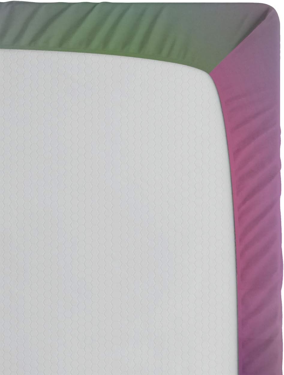 Ambesonne Girl Slogan Fitted Sheet Multicolor