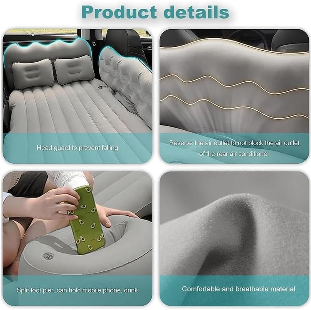 Car Inflatable Mattress for Volvo V60 Mk2 2018-2023 Black