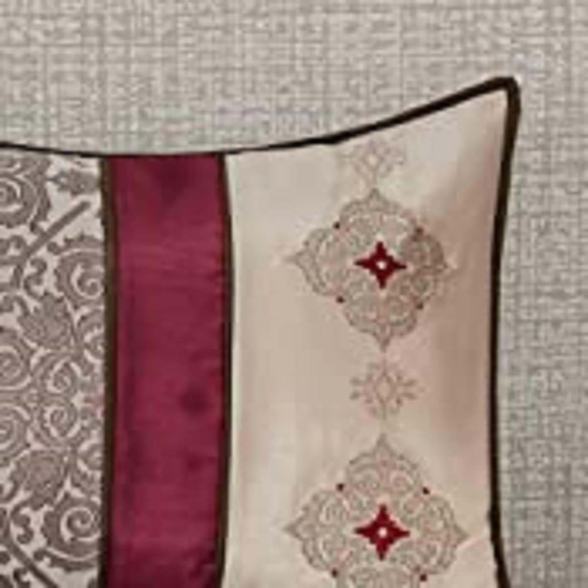 Madison Park Neyson Faux Silk Comforter Set Red