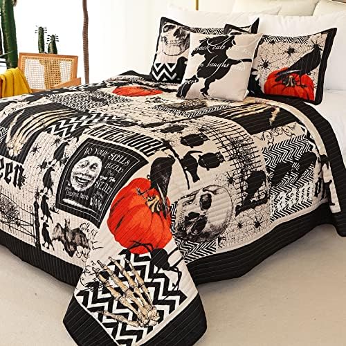 Cmfshape Halloween Bedspread Set Queen Size