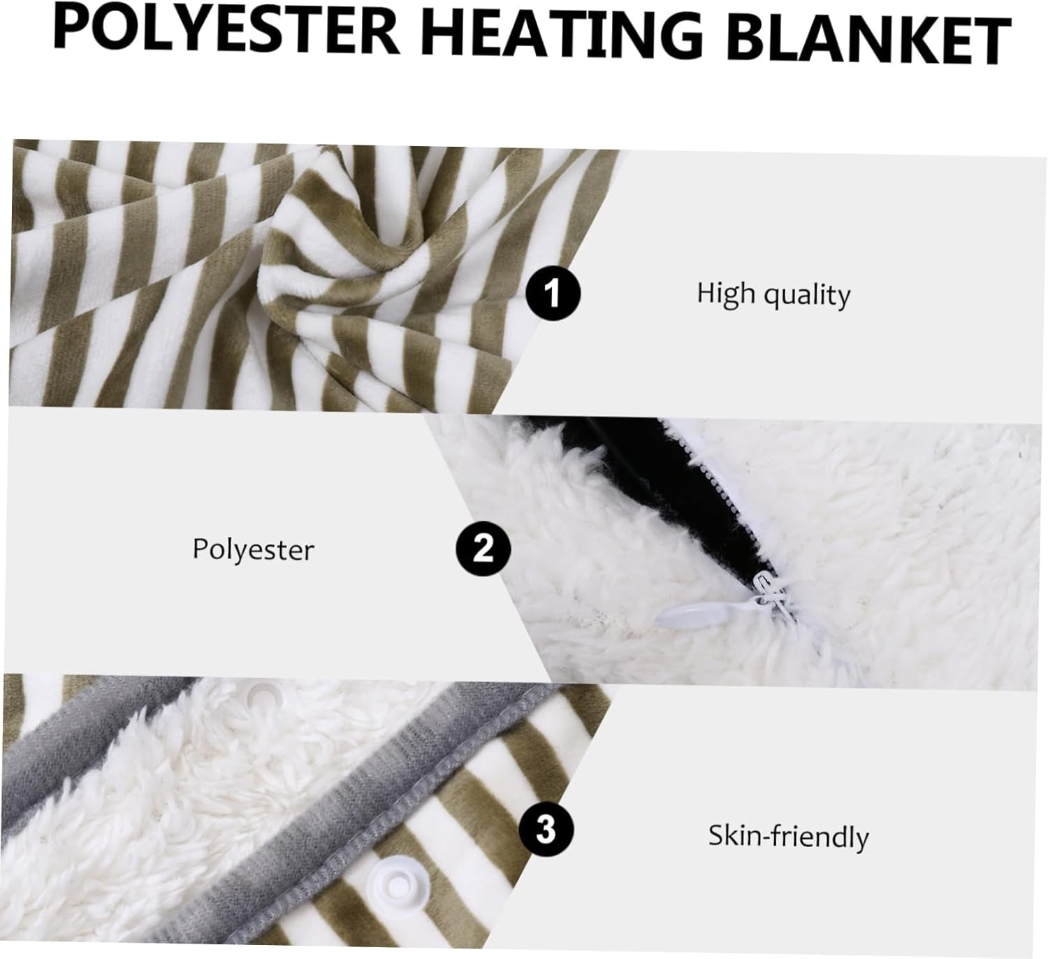 HONMEET 1pc USB Heated Blanket with Overheat Protection