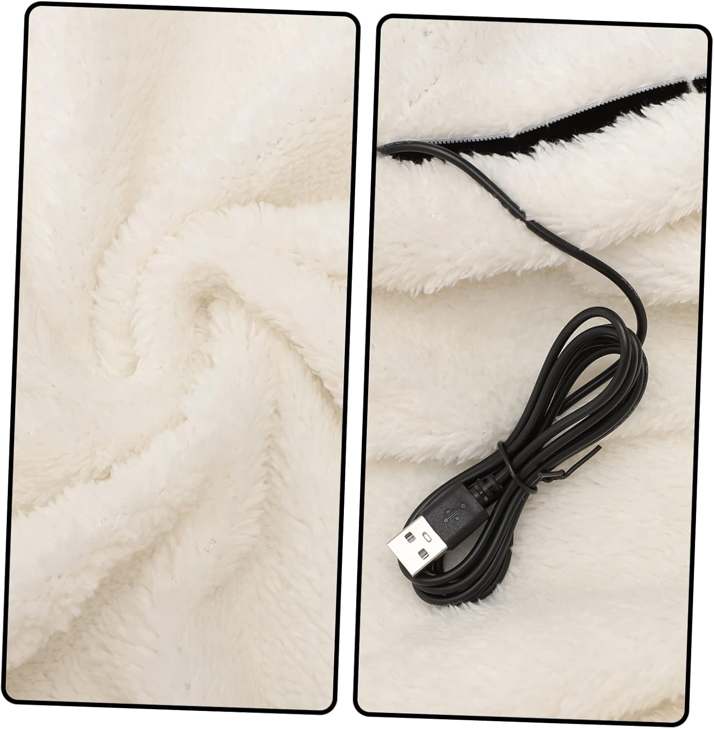 KICHOUSE USB Heated Throw Blanket for Office and Home