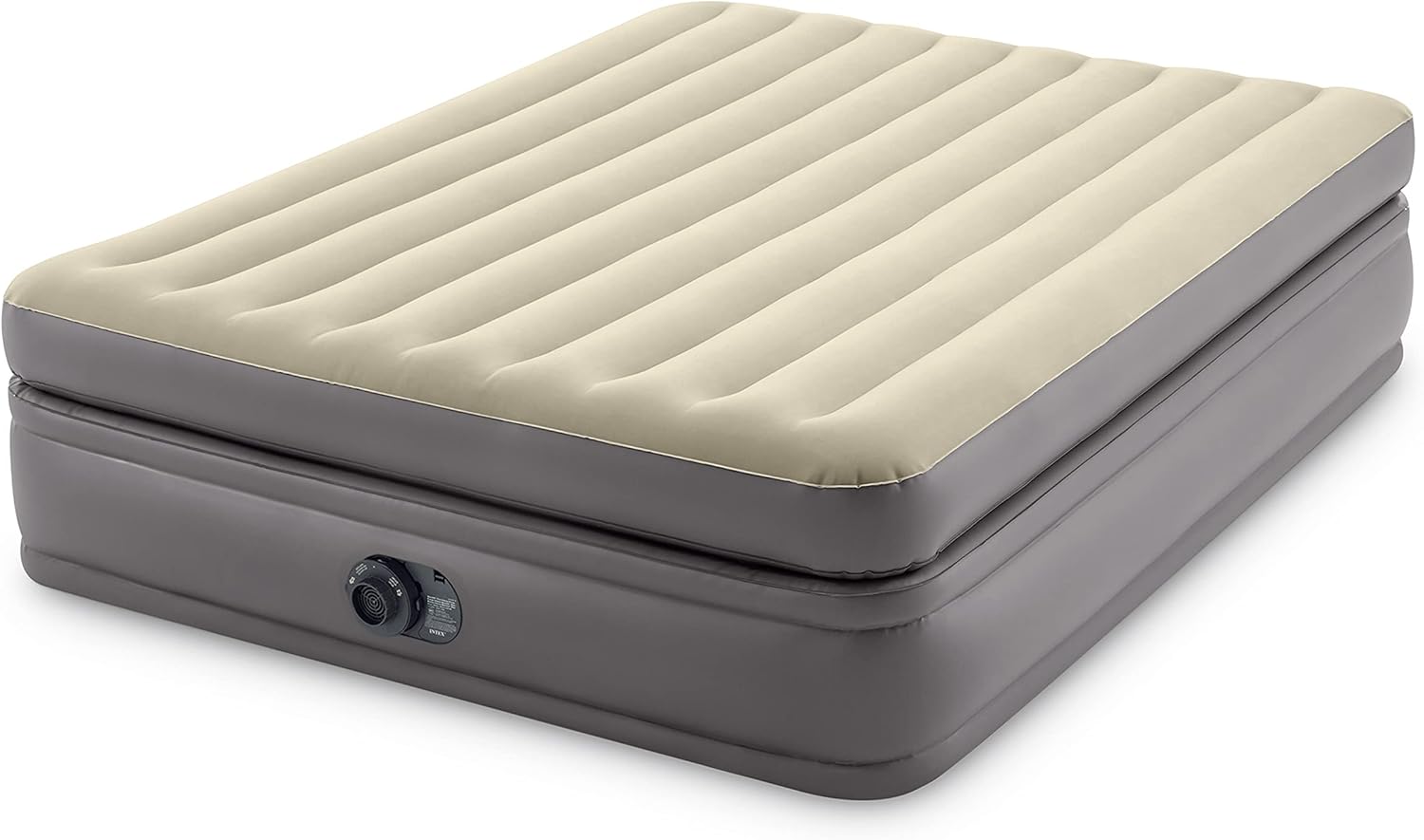 Intex Queen Prime Comfort Elevated Air Mattress with Electric Pump