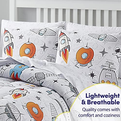 Sweet Home Collection Kids Bed in a Bag Space Design Twin Set