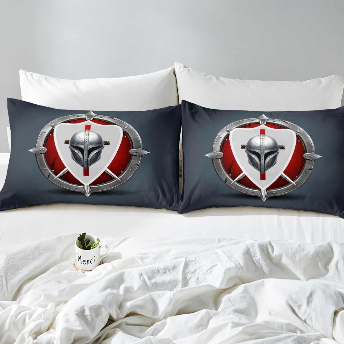Erosebridal Men Sabre Fitted Sheet Set Retro Exotic Style