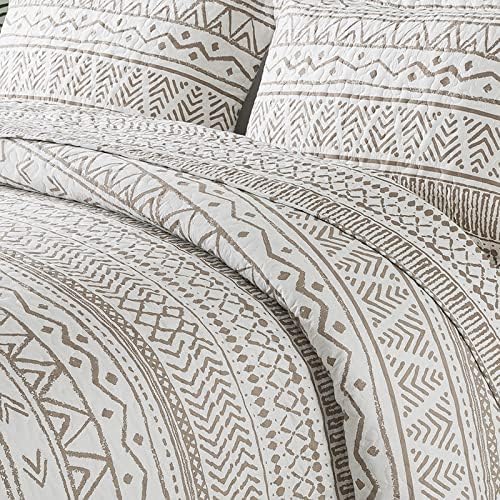 NEWLAKE Reversible Quilt Bedspread Set Queen Size