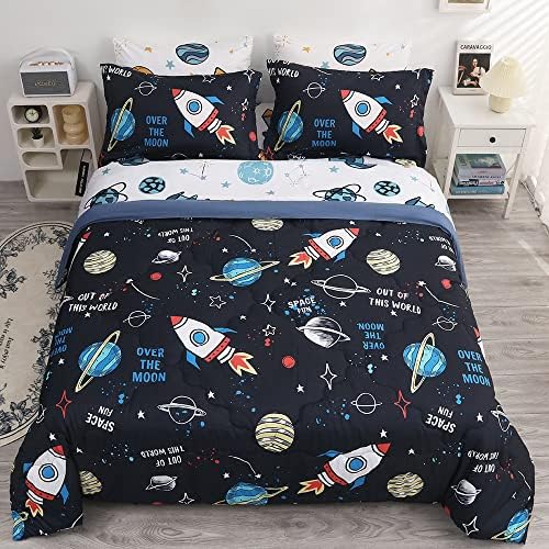 Wajade Kids Space 3D Bed in a Bag Queen 7 Piece Set