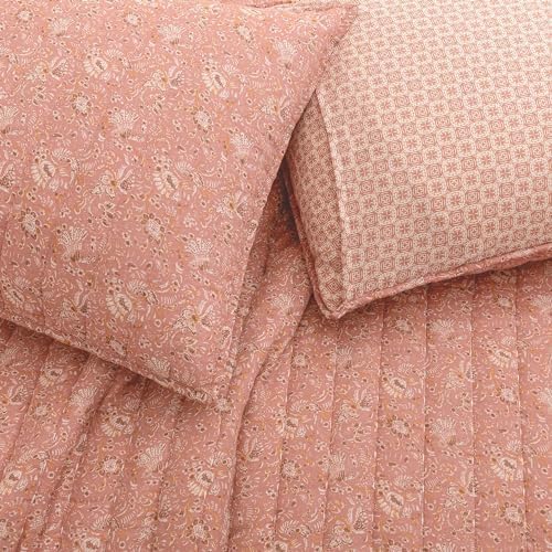 Wonderful Reversible Cotton Gauze Quilt Set Queen Size