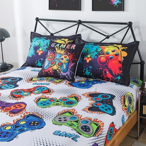 ADASMILE A S Gaming Comforter Set for Kids