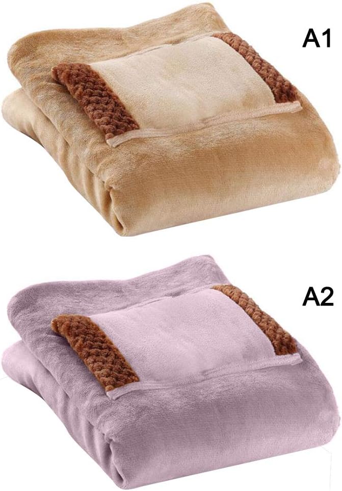 Firlar Heated Shawl USB Flannel Throw Blanket