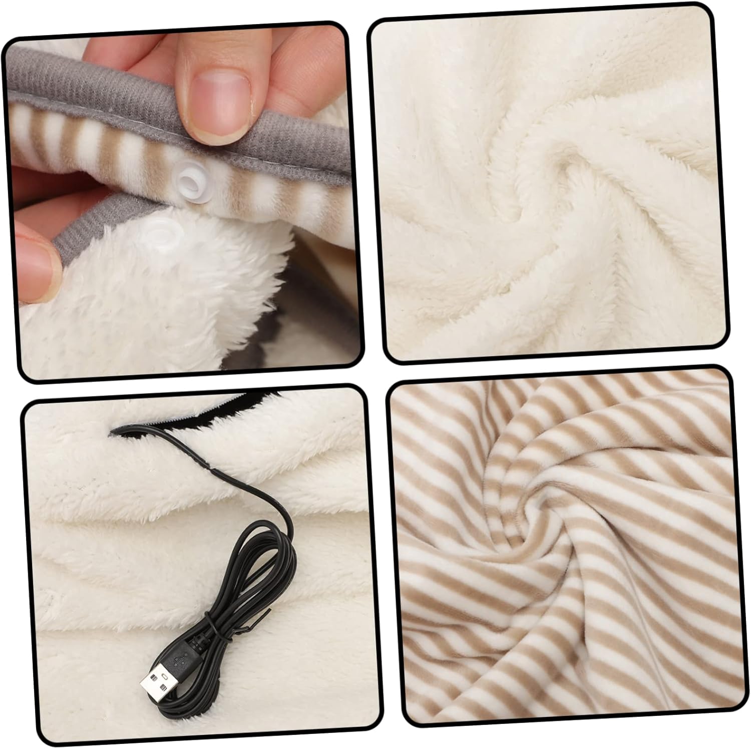 MAGICLULU Fawn Design USB Electric Heating Blanket for Office Couch and Bed
