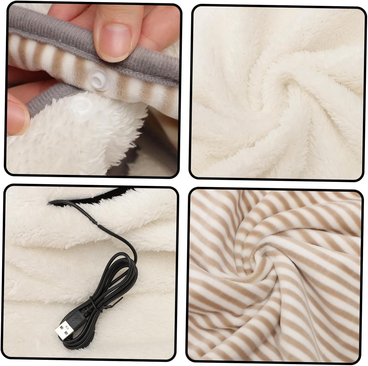 ULDIGI Electric Heated Blanket USB Warming Pad for Home and Office Use