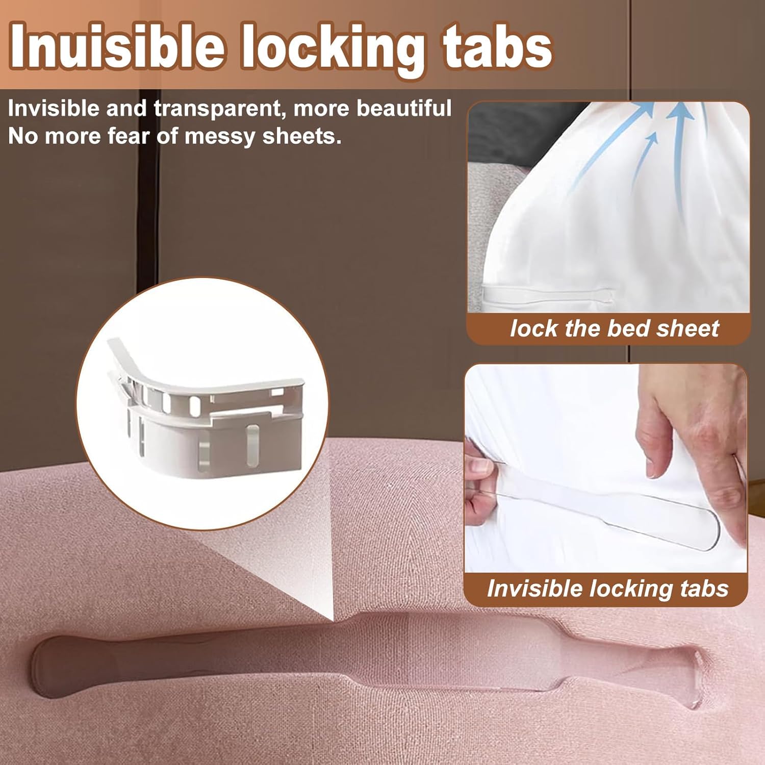 Grngven Bed Sheet Holder 4Pack - Secure Fit Durable Elastic Straps
