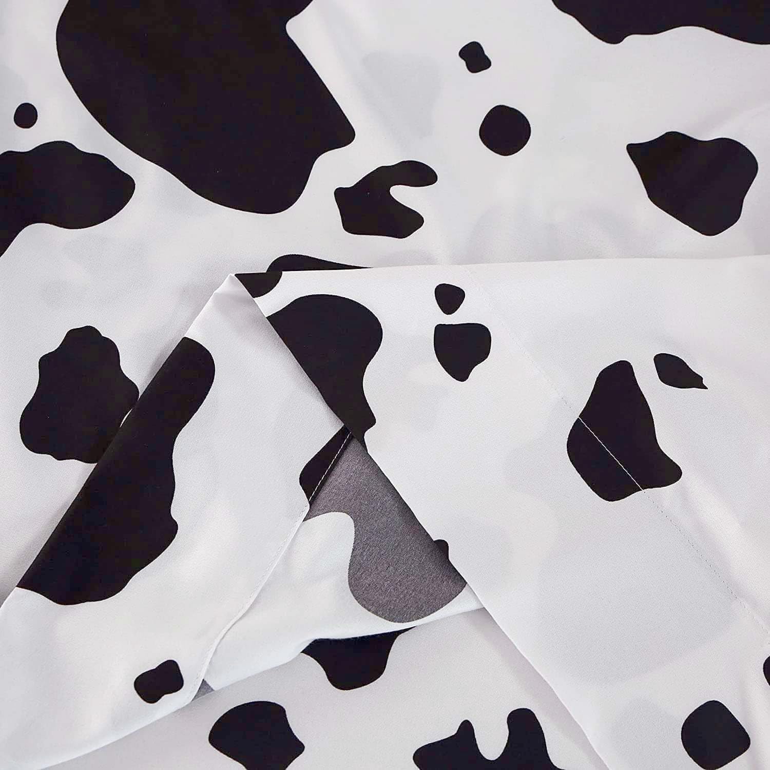 SDY 4PCS Cow Print Bedding Set for Kids and Animal Lovers