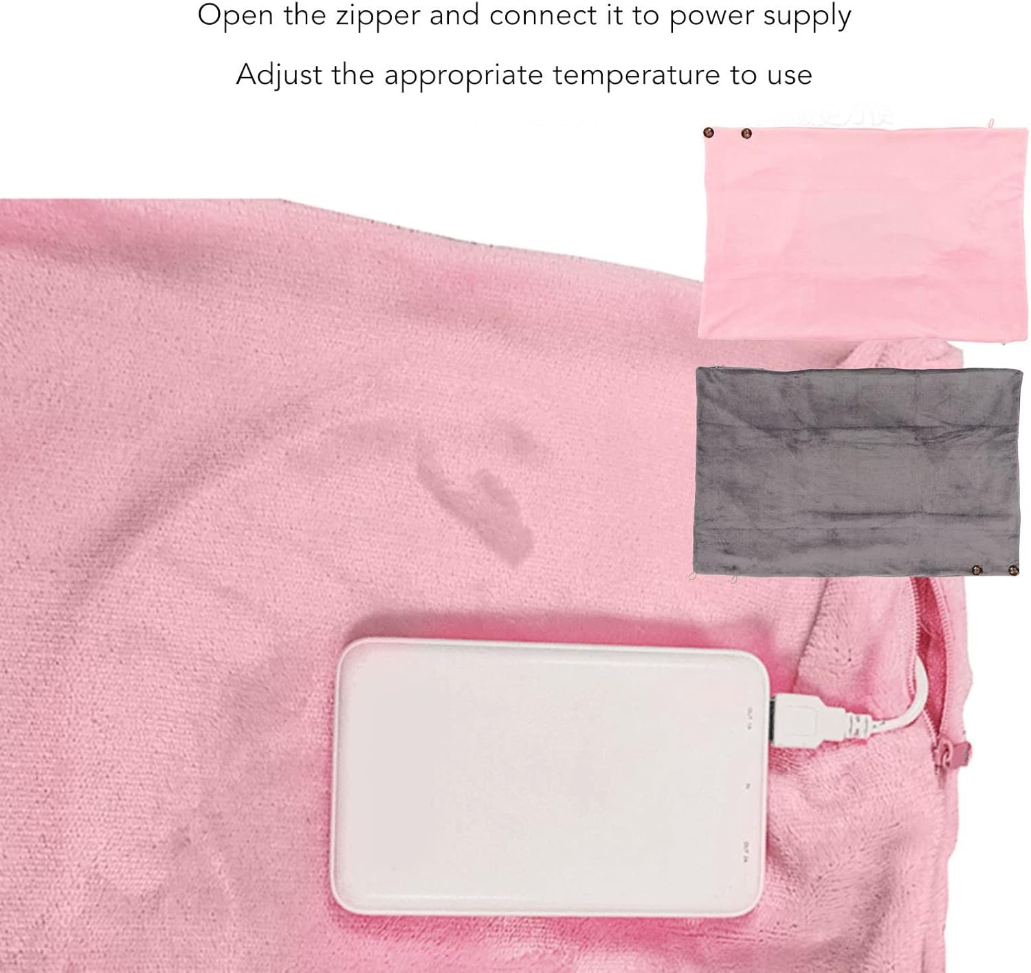 Luqeeg Comfortable Electric Heated Shawl with 3 Gears and USB Power