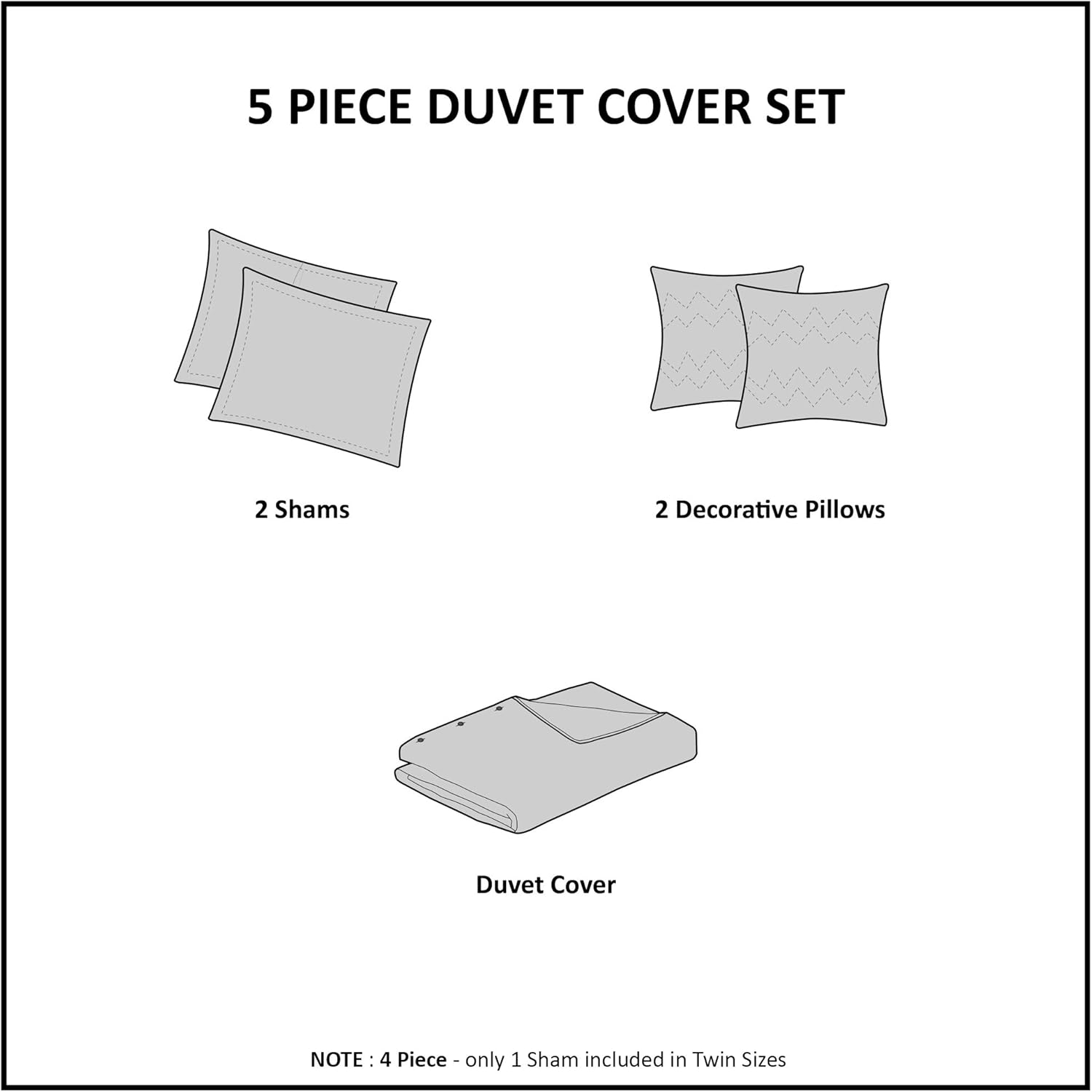 Urban Habitat Kids Cloud Blue Duvet Set 5 Piece