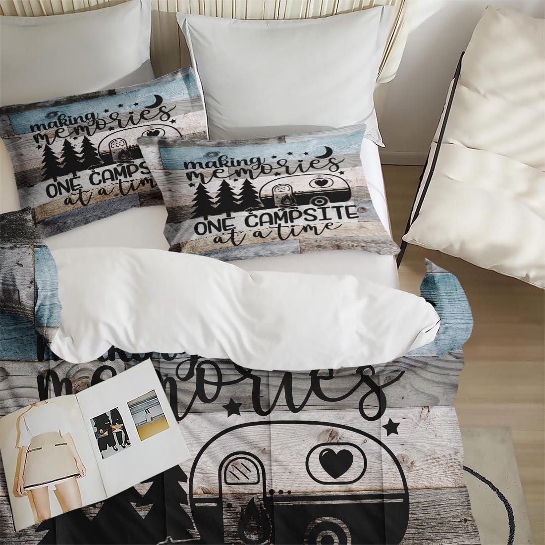 WeCozy Queen Comforter Set with 2 Pillowcases