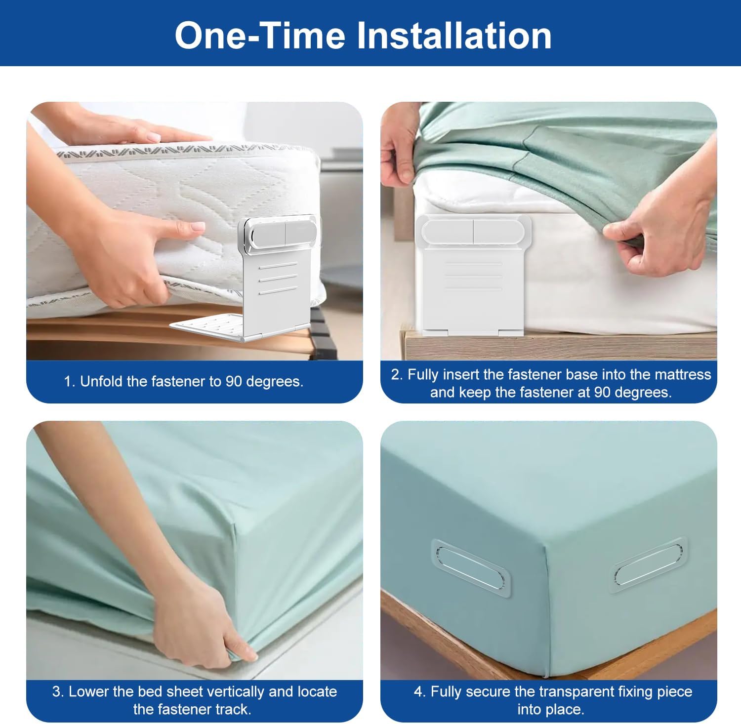 Tabiaprd Bed Sheet Holders 8 Pack Upgrade Fasteners