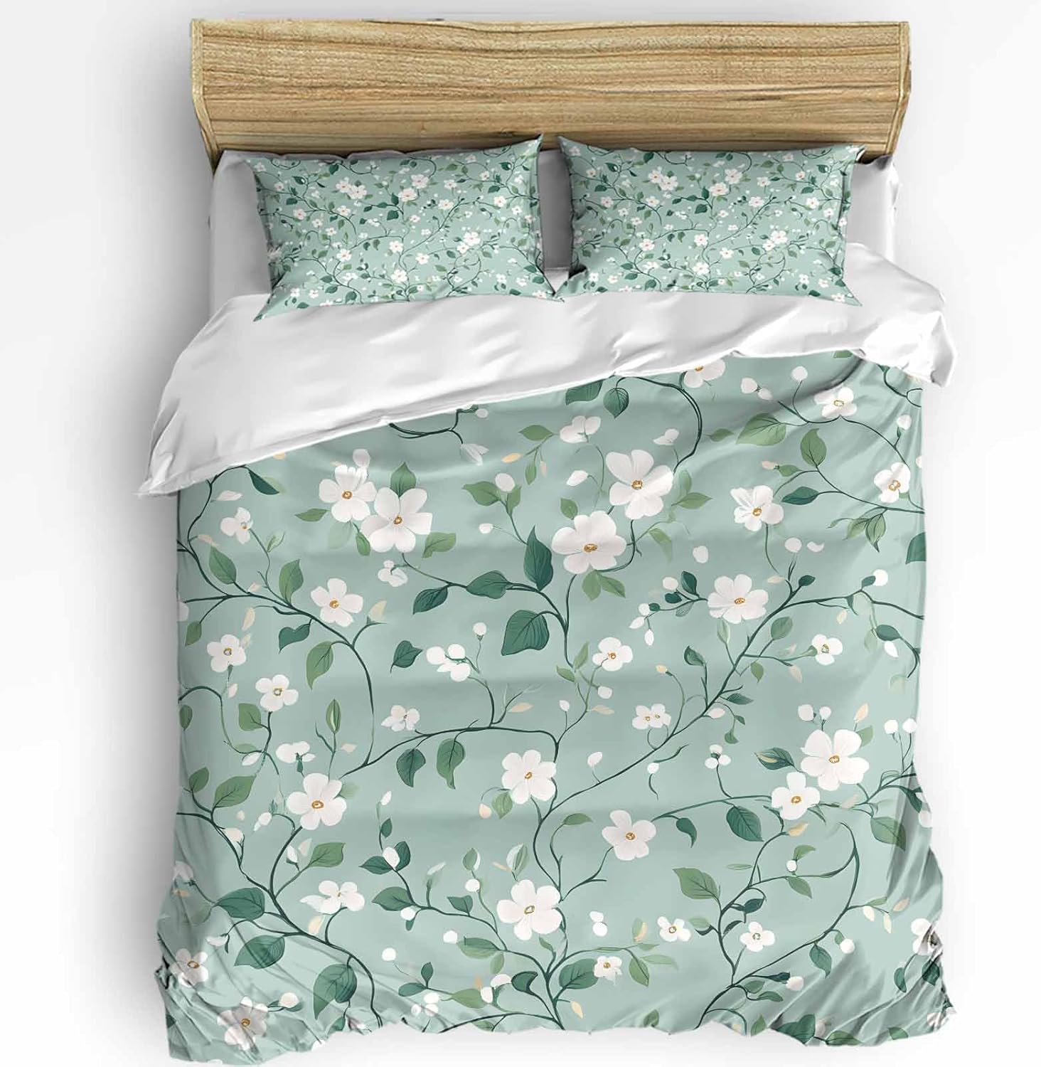 Boanket 3 Piece Queen Size Bedding Set with Zipper Closure