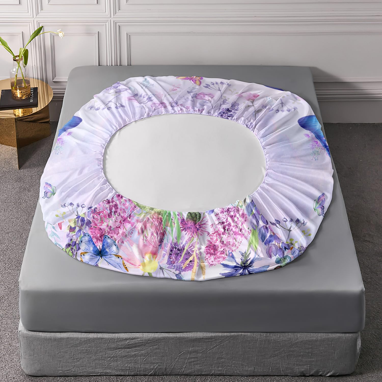AILONEN Butterfly Fitted Sheet Set Twin XL Size