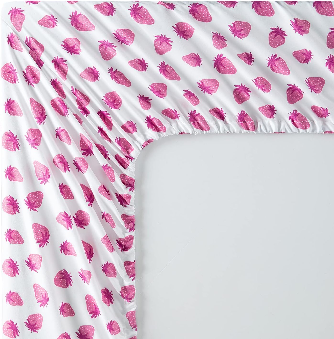 Vonty Kids Twin XL Sheet Set Strawberry Pattern