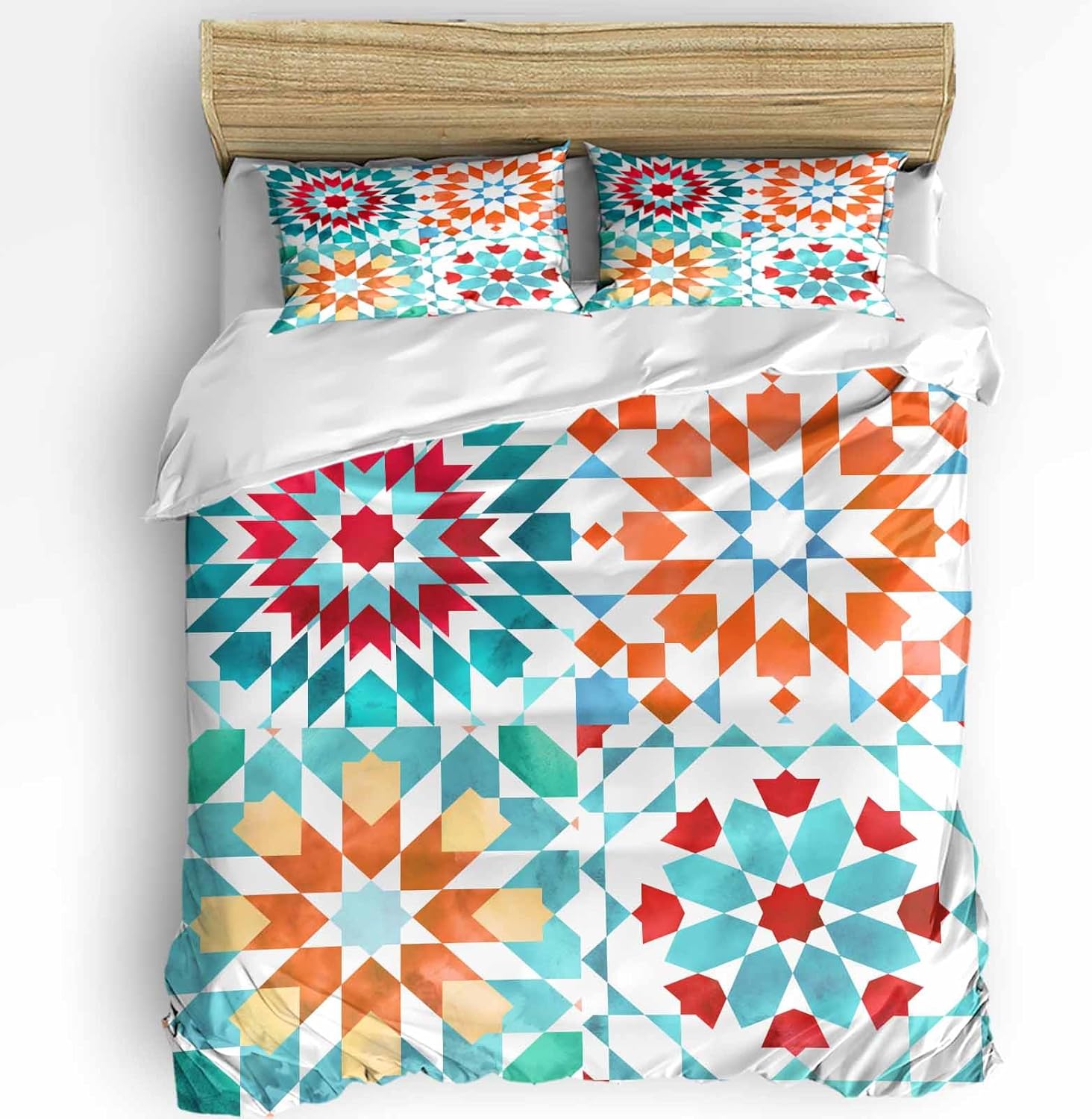 Boanket 3-Piece Queen Bedding Set with Zipper and Pillowcases