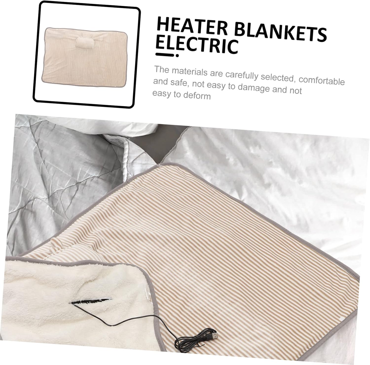 Ciieeo Fawn Design Electric Heating Blanket