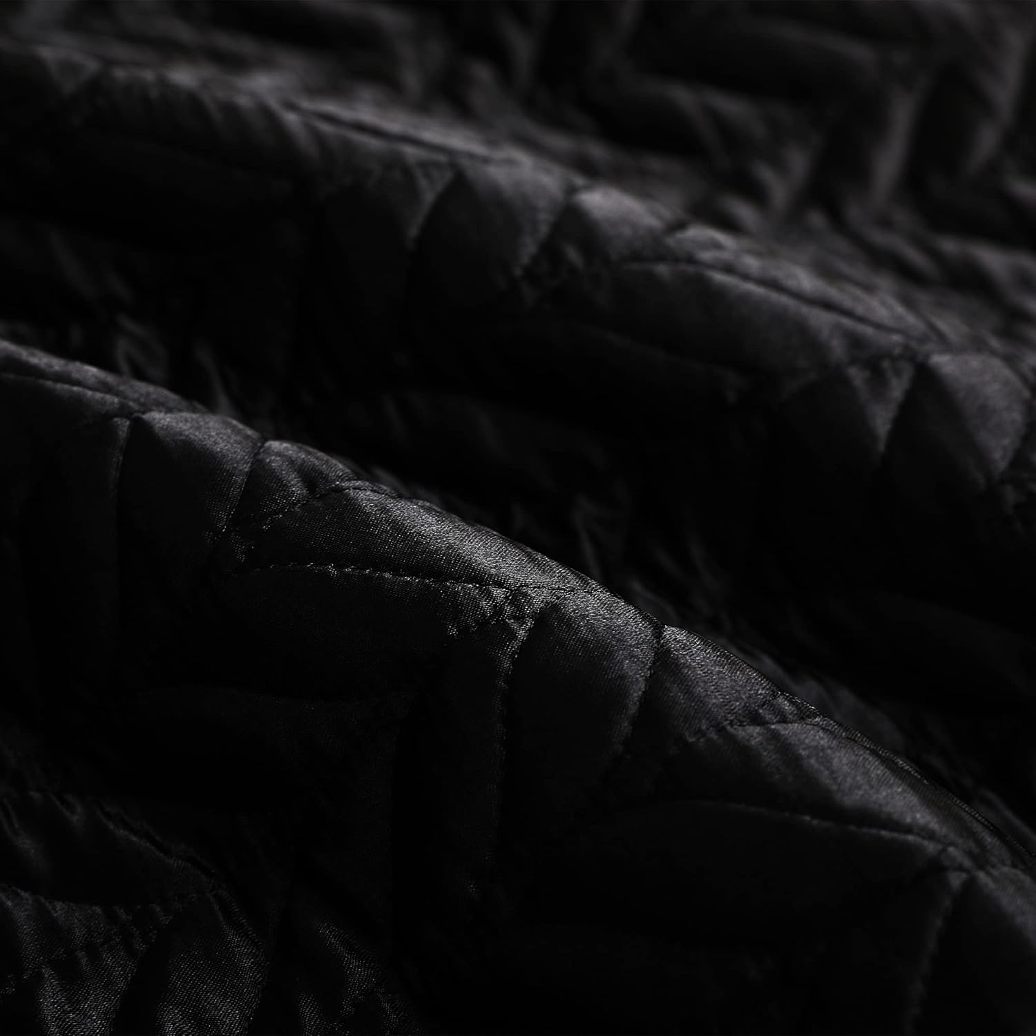 Whale Flotilla Reversible Satin Quilt Set Queen Size Black