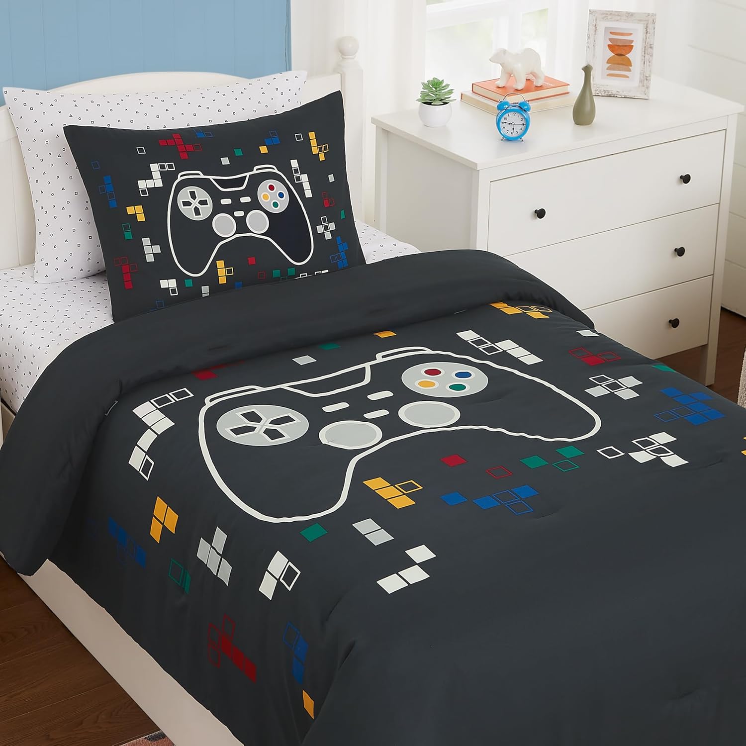 Glow in The Dark Gamer Comforter Set for Kids 1