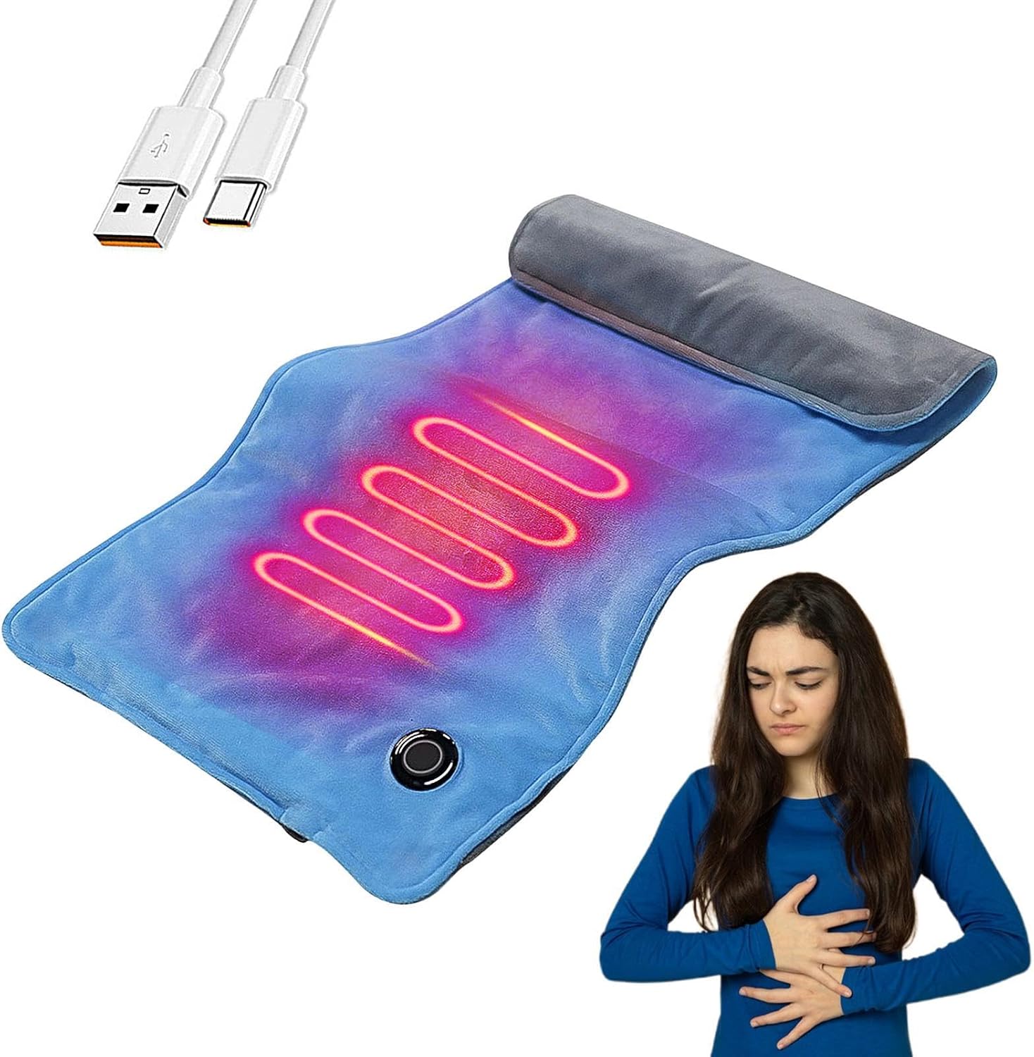 Libaroud USB Heated Blanket 18x236 Inch for Offices and Travel