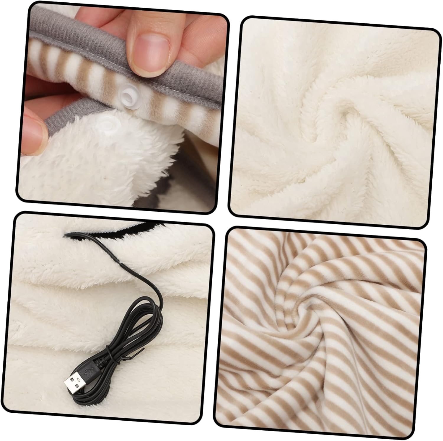 USB Heated Blanket - Portable Reusable for Home Office Comfort