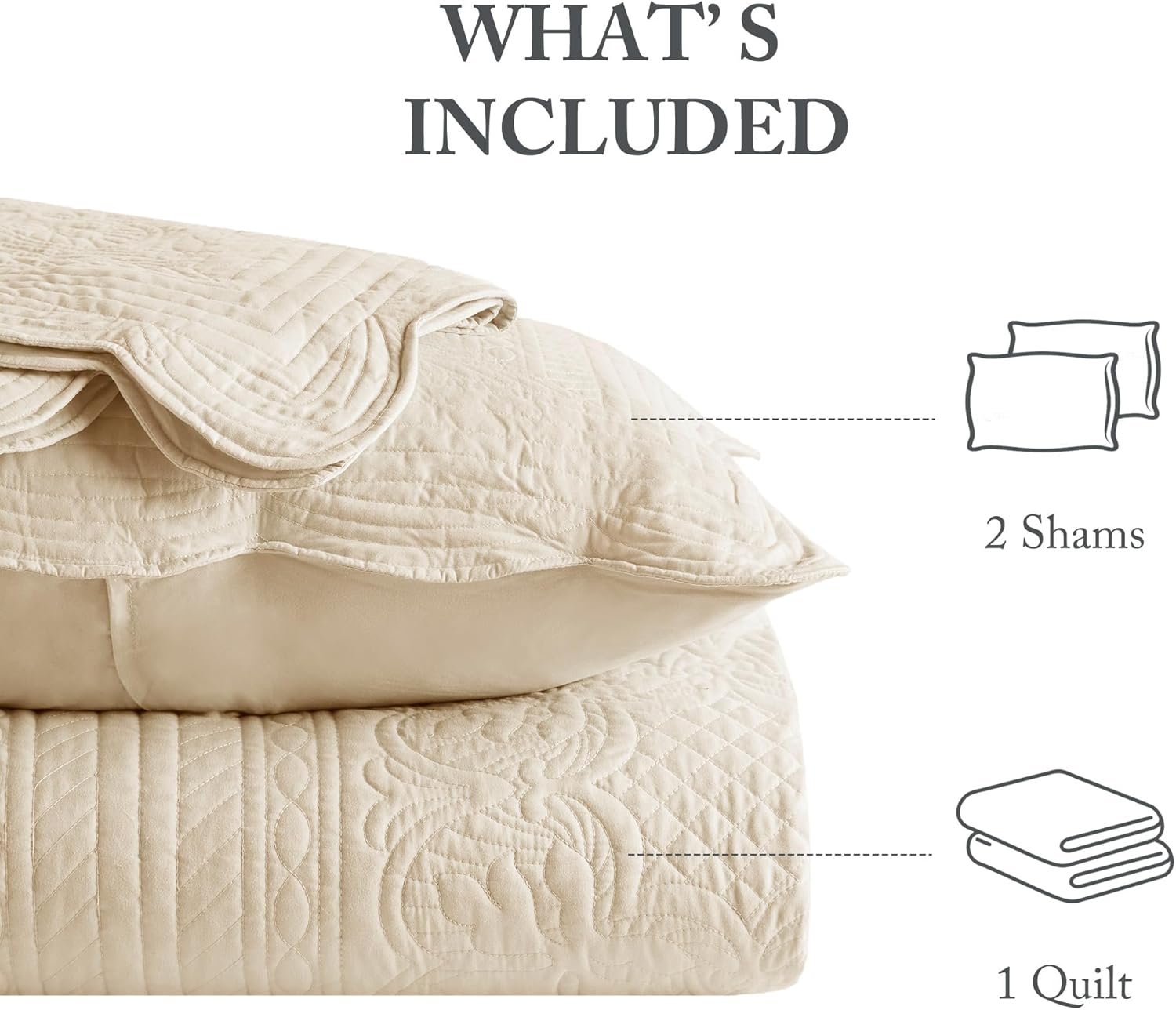 Madison Park Tuscany Quilt Set - 3 Piece KingCal King