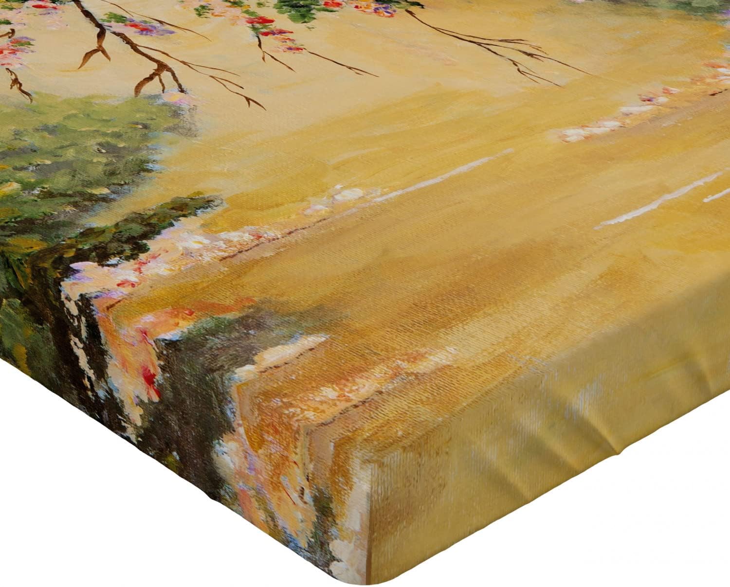 Ambesonne Landscape Fitted Sheet with Art Print