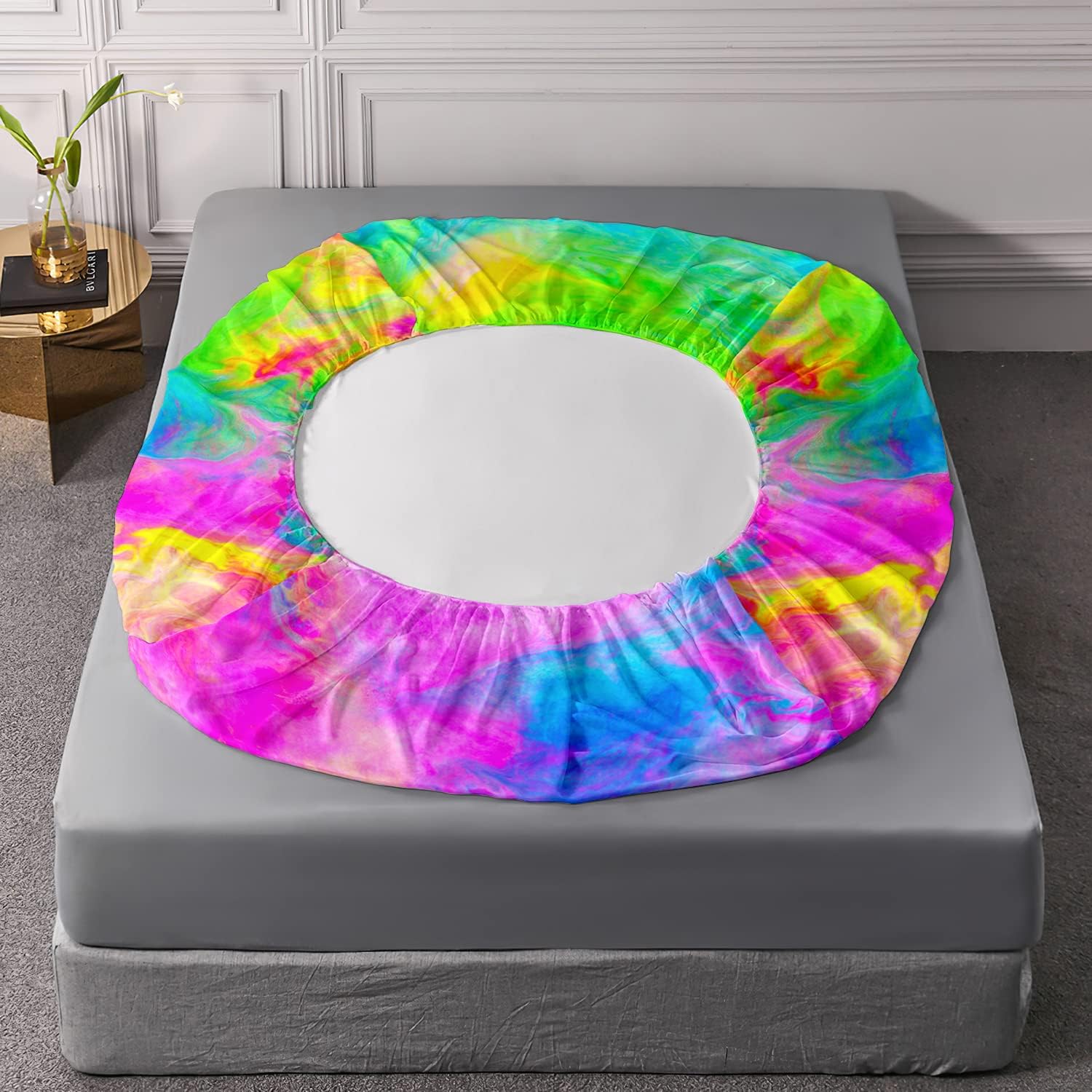 AILONEN Tie Dye Fitted Sheet Twin XL Set
