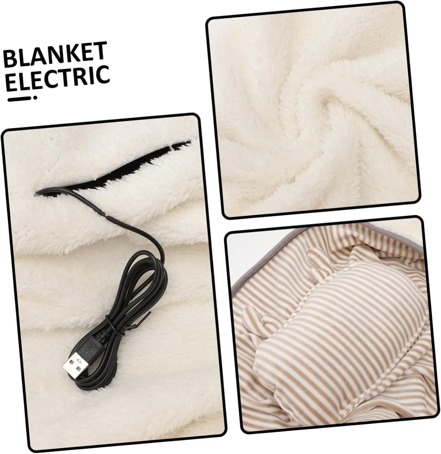 Portable Heating Blanket with Cartoon Design for Quick Warmth