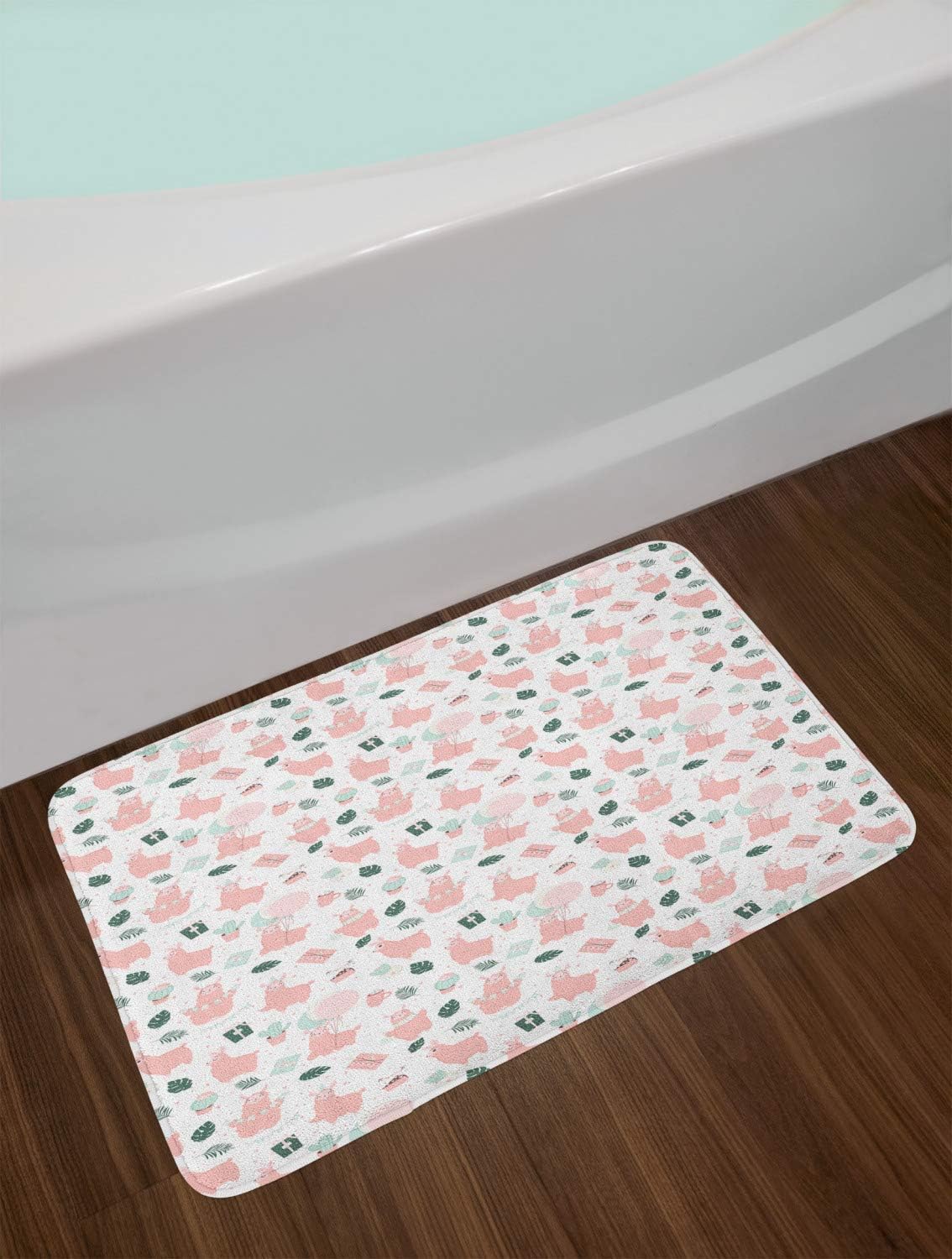 Ambesonne Llama Bath Mat 302 x 20 Soft Plush Non-Slip
