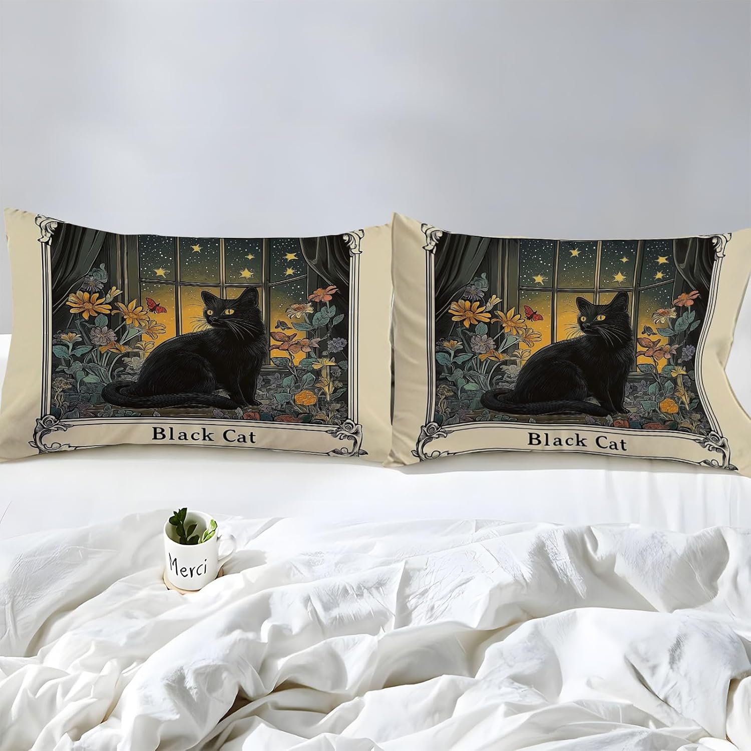 Tarot Cards Black Cat Kids Twin XL Sheet Set 3Pcs