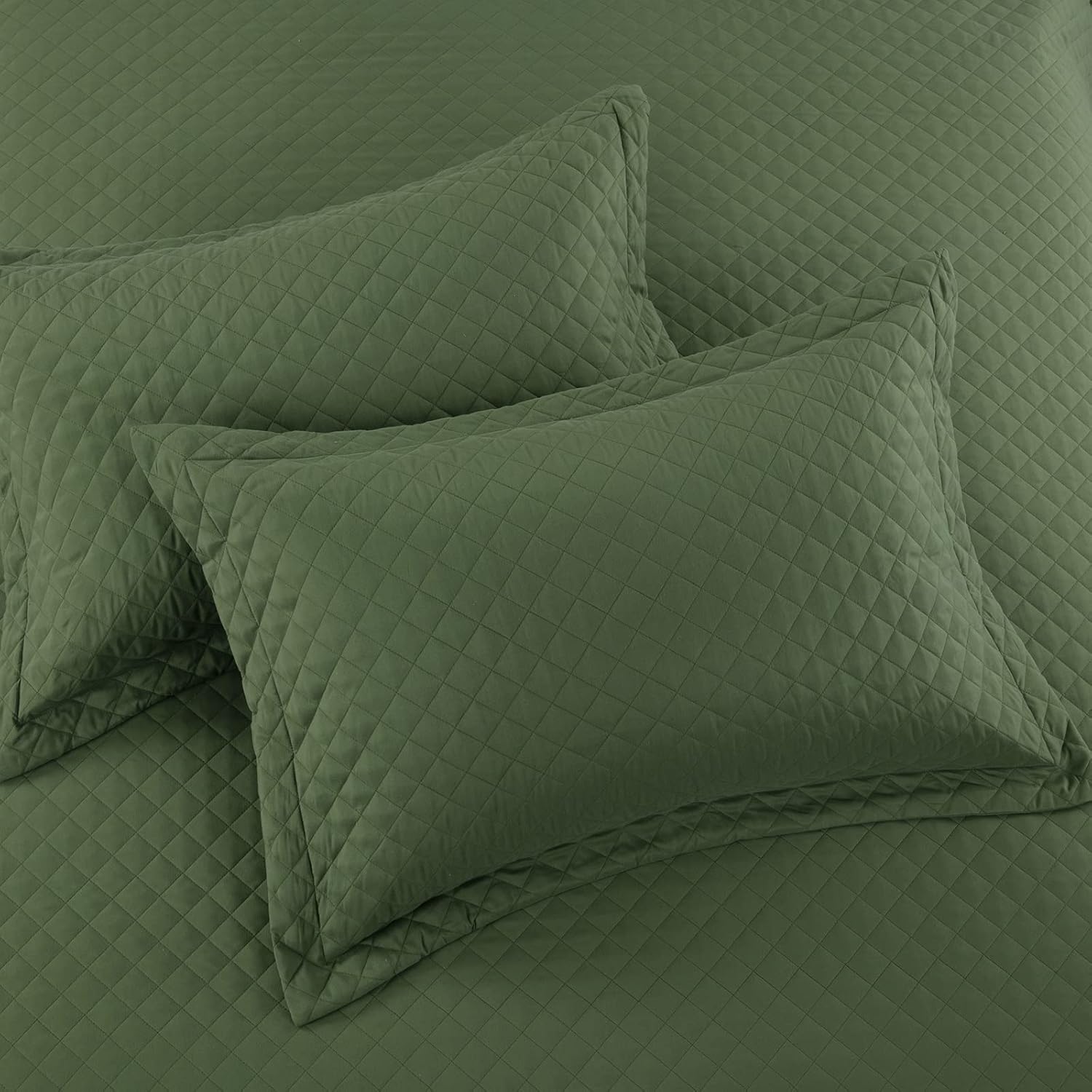 HOMBYS 3 Piece King Quilt Set Bedspread