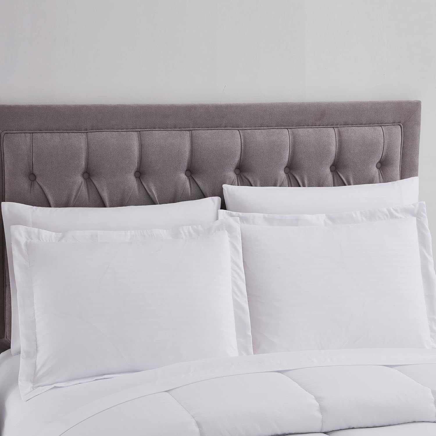 Twin Comforter Set Dobby White 6 Piece Bed in a Bag